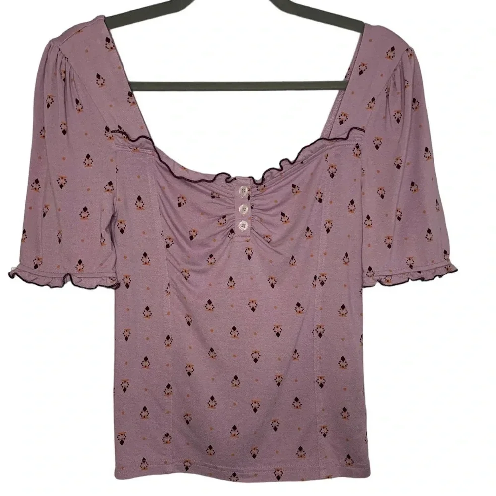 Free People Bosanova Printed Crop Top